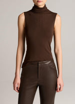 Jersey Sleeveless Turtleneck - US 1605