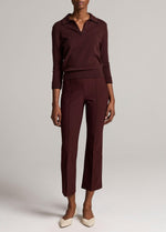 Niki Mid-Rise Pintuck Crop Flare Pant - US 4469