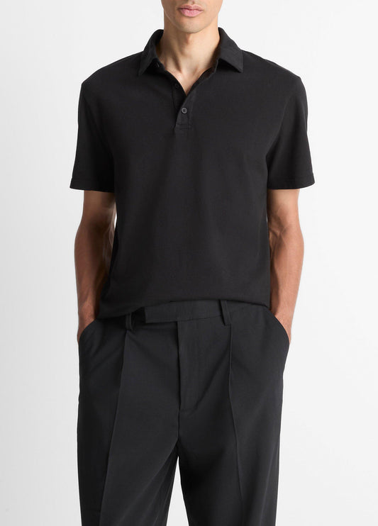 Garment Dye Cotton Polo Shirt - US 3693