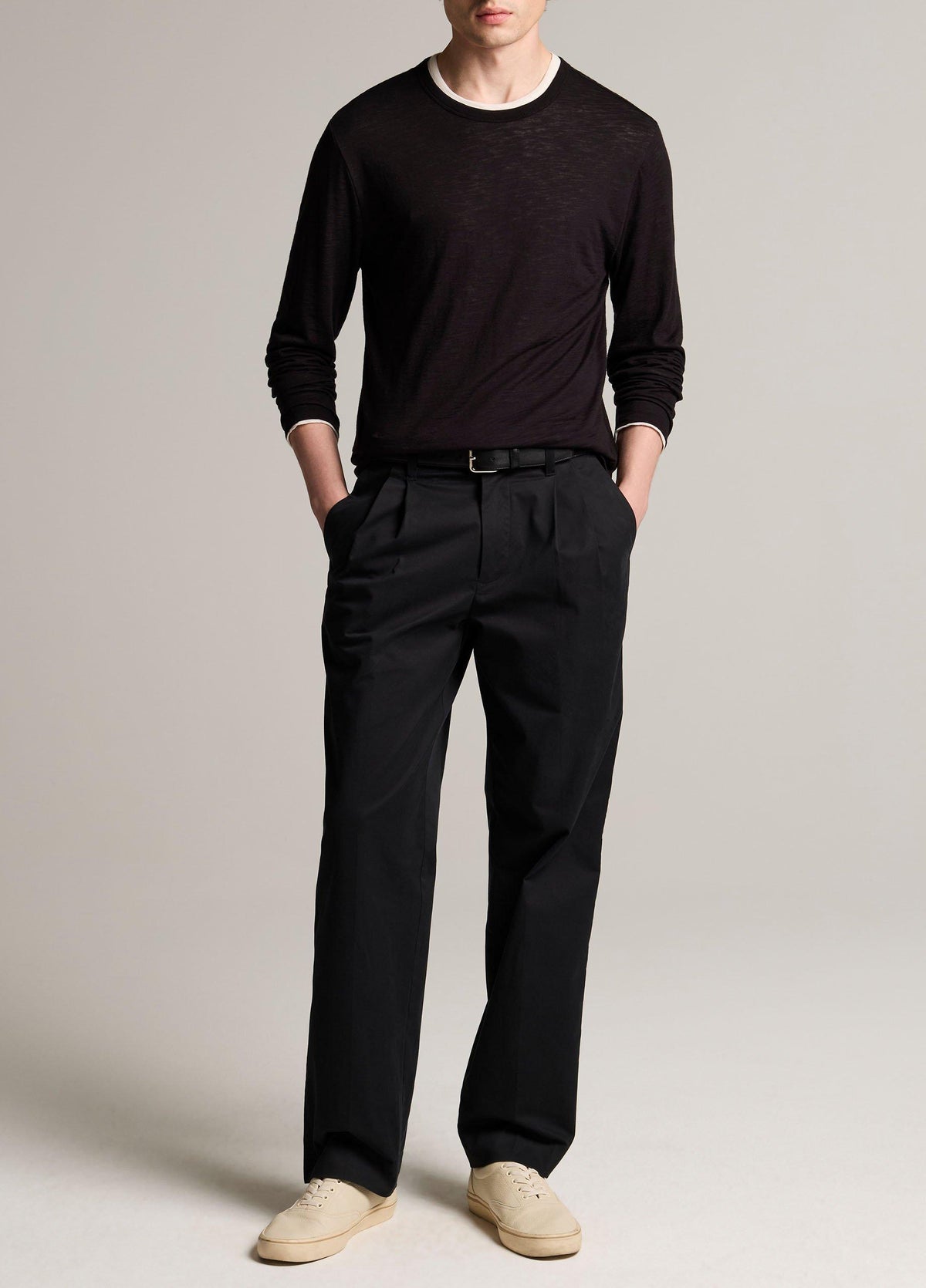 Slub Pima Cotton Double-Layer T-Shirt - US 6803