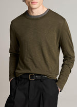 Slub Pima Cotton Double-Layer T-Shirt - US 4928