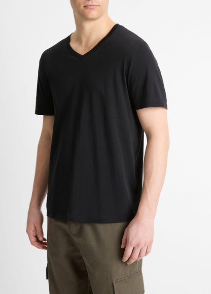 Pima Cotton V-Neck T-Shirt - US 6958