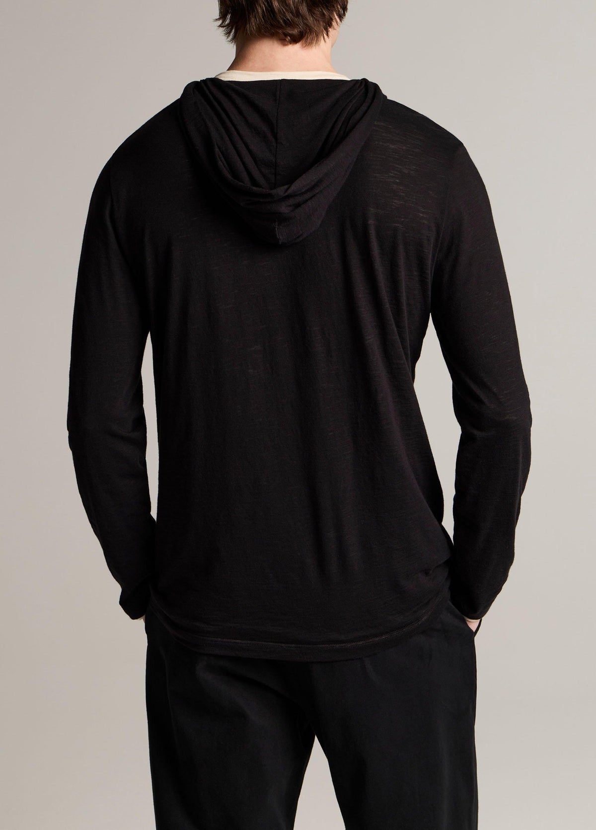 Slub Pima Cotton Double-Layer Hoodie - US 5469