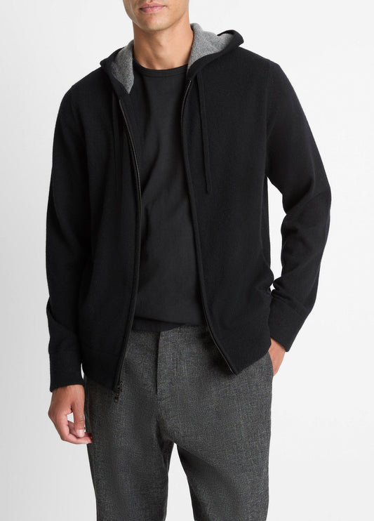 Cashmere Zip-Front Hoodie - US 1594