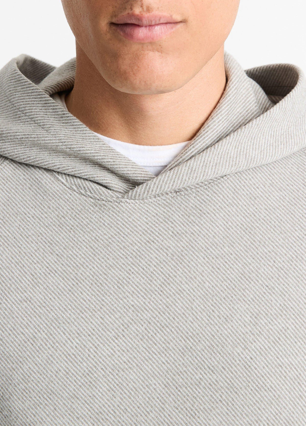 Broken Twill Pullover Hoodie - US 5796
