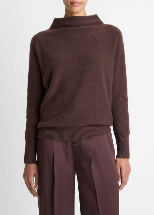 Plush Cashmere Funnel-Neck Sweater - US 3463