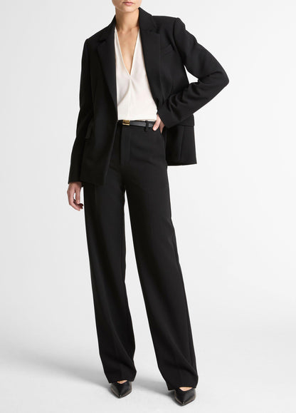 Elsa High-Rise Crepe Straight-Leg Trouser - US 1797