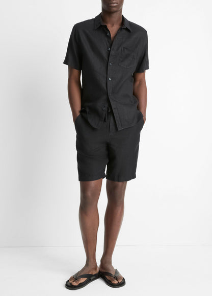 Linen Short-Sleeve Shirt - US 7952