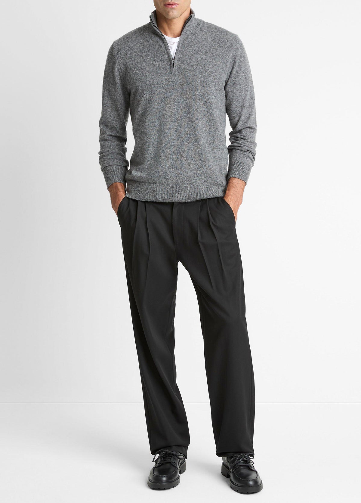 Cashmere Quarter-Zip Sweater - US 9268