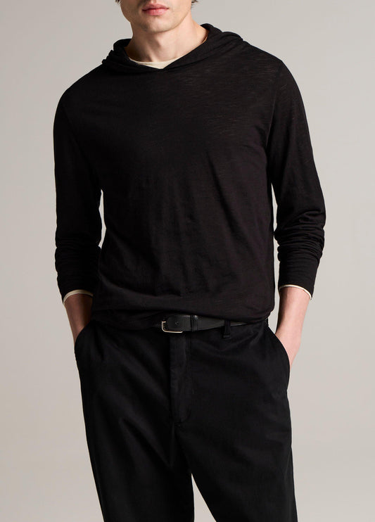 Slub Pima Cotton Double-Layer Hoodie - US 5469