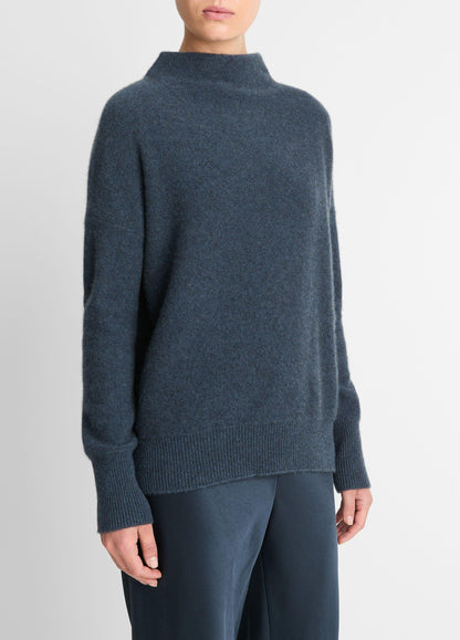 Plush Cashmere Funnel-Neck Sweater - US 2212