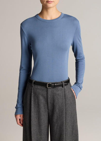 Essential Pima Cotton-Blend Long-Sleeve T-Shirt - US 2420