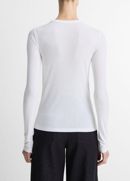 Essential Pima Cotton-Blend Long-Sleeve T-Shirt - US 8602