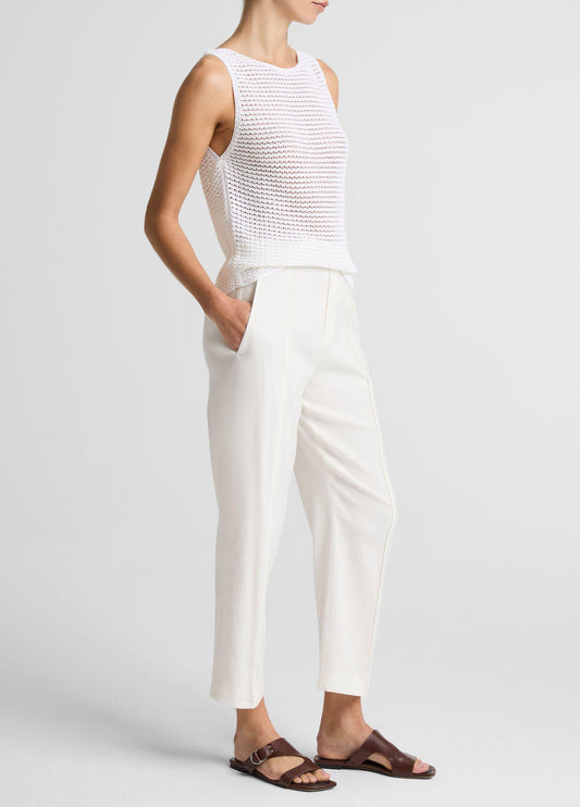 Grace Mid-Rise Linen-Blend Pull-On Pant - US 7101