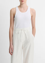 Ribbed Scoop-Neck Tank - US 6768