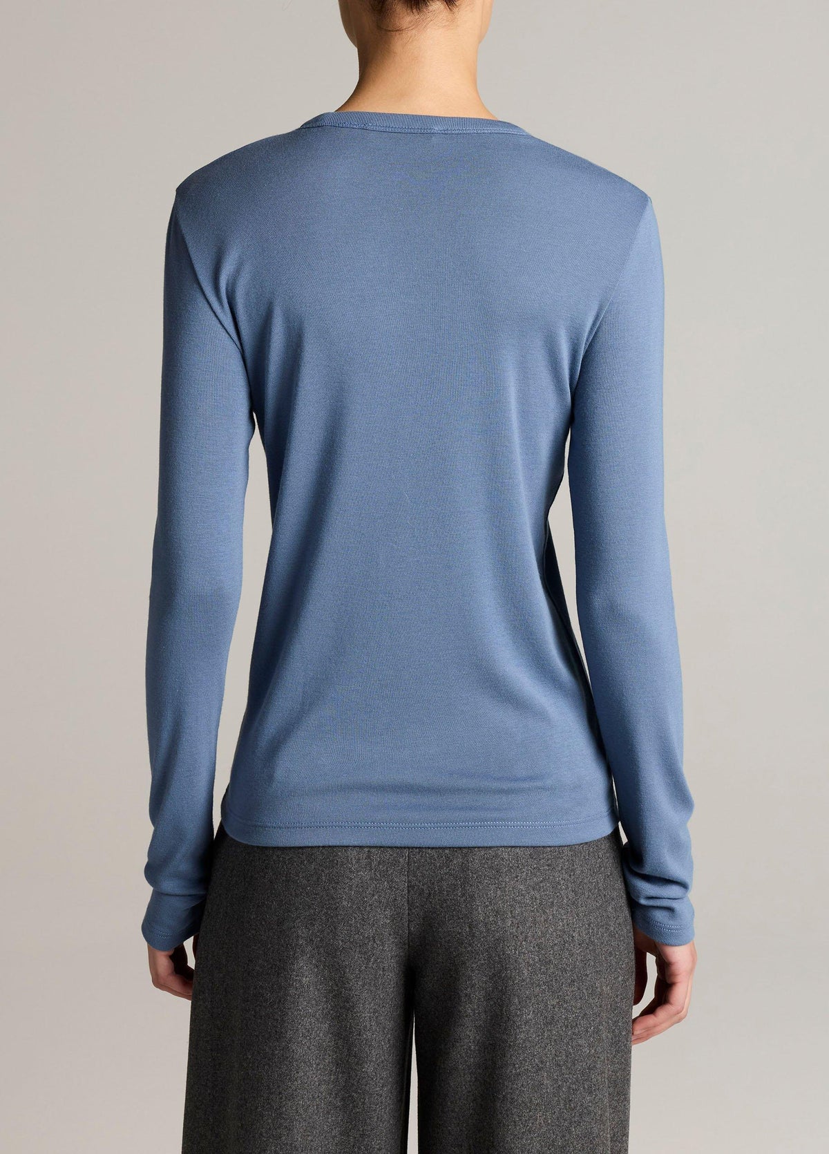 Essential Pima Cotton-Blend Long-Sleeve T-Shirt - US 2420