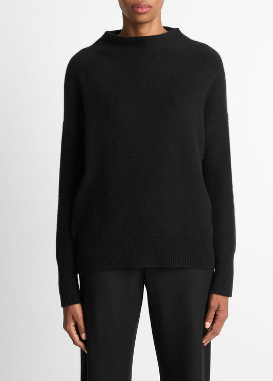 Plush Cashmere Funnel-Neck Sweater - US 3180