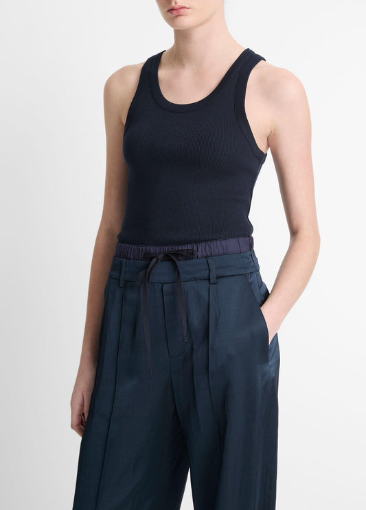 Ribbed Scoop-Neck Tank - US 3123