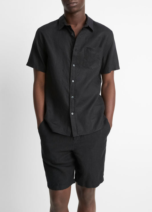 Linen Short-Sleeve Shirt - US 7952