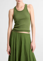 Ribbed Scoop-Neck Tank - US 2498
