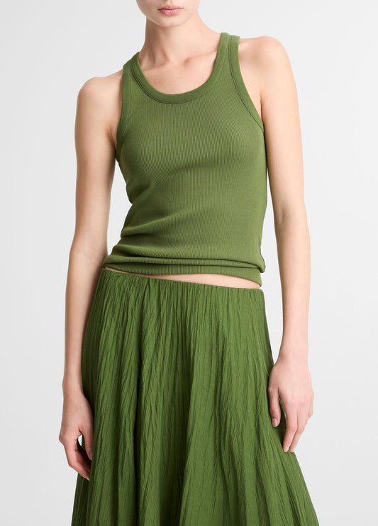 Ribbed Scoop-Neck Tank - US 2498