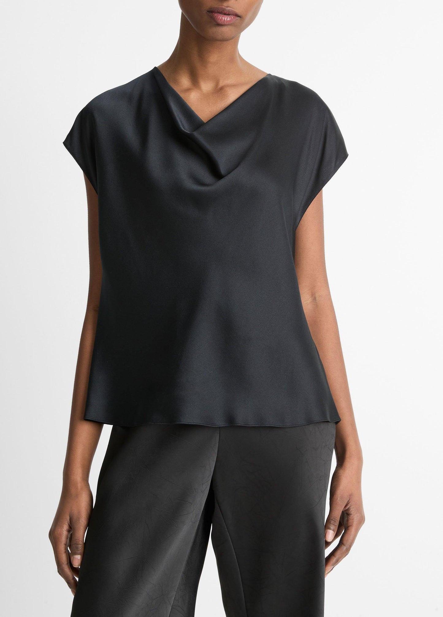 Silk Cowl-Neck Blouse - US 2335