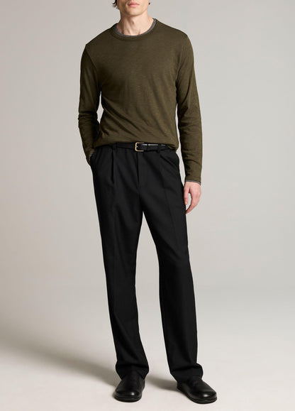 Slub Pima Cotton Double-Layer T-Shirt - US 4928