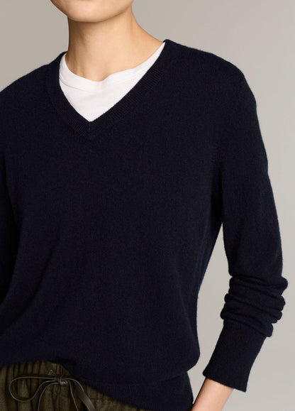 Cashmere Casual V-Neck Sweater - US 2328