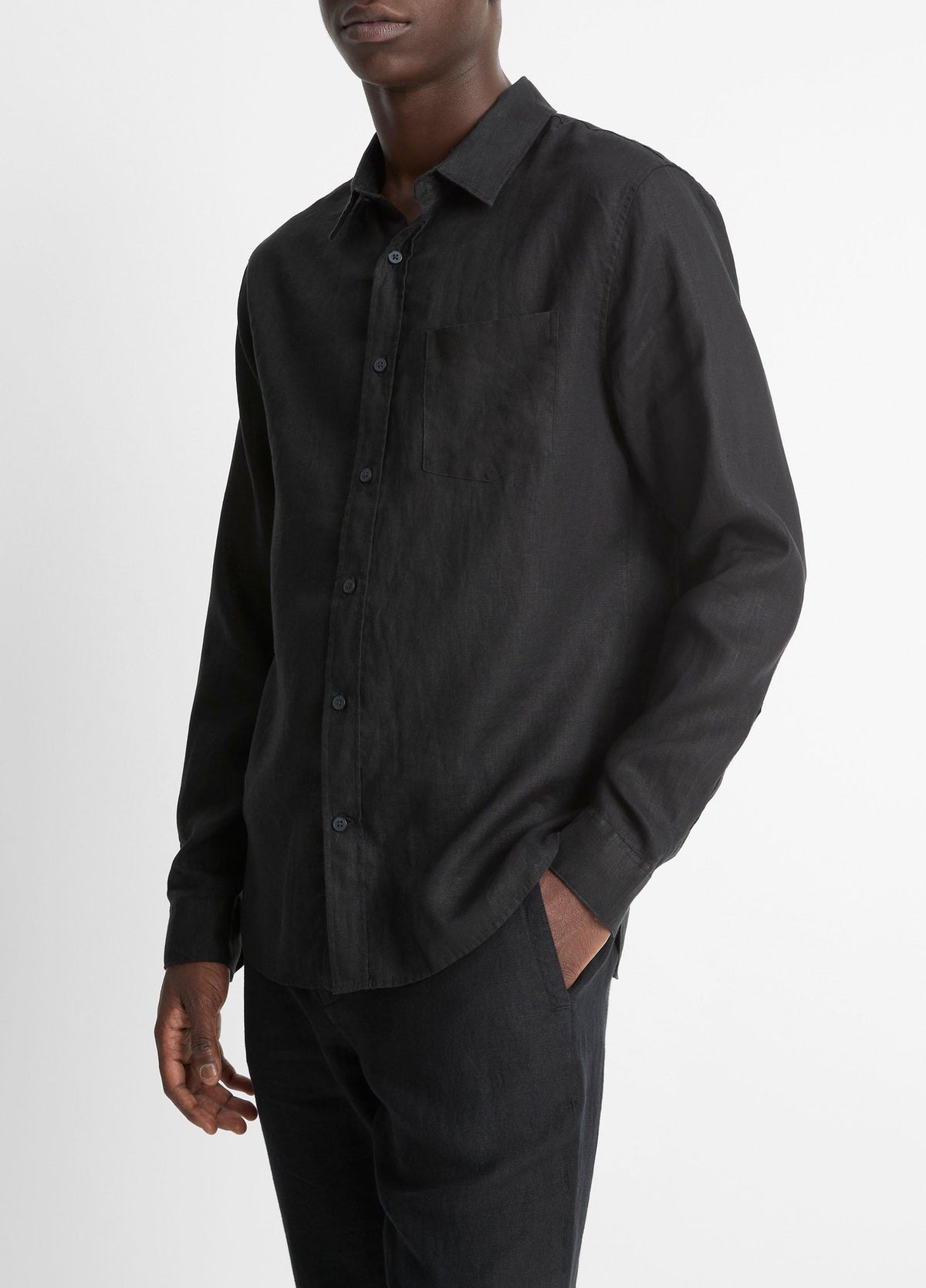 Linen Long-Sleeve Shirt - US 2970