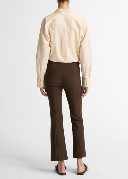 Niki Mid-Rise Pintuck Crop Flare Pant - US 6034