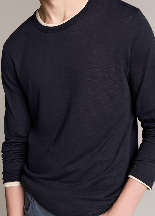 Slub Pima Cotton Double-Layer T-Shirt - US 1790