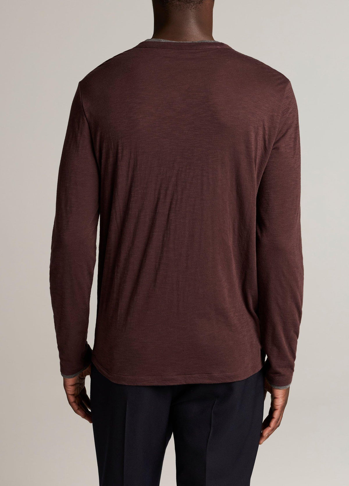 Slub Pima Cotton Double-Layer T-Shirt - US 7786