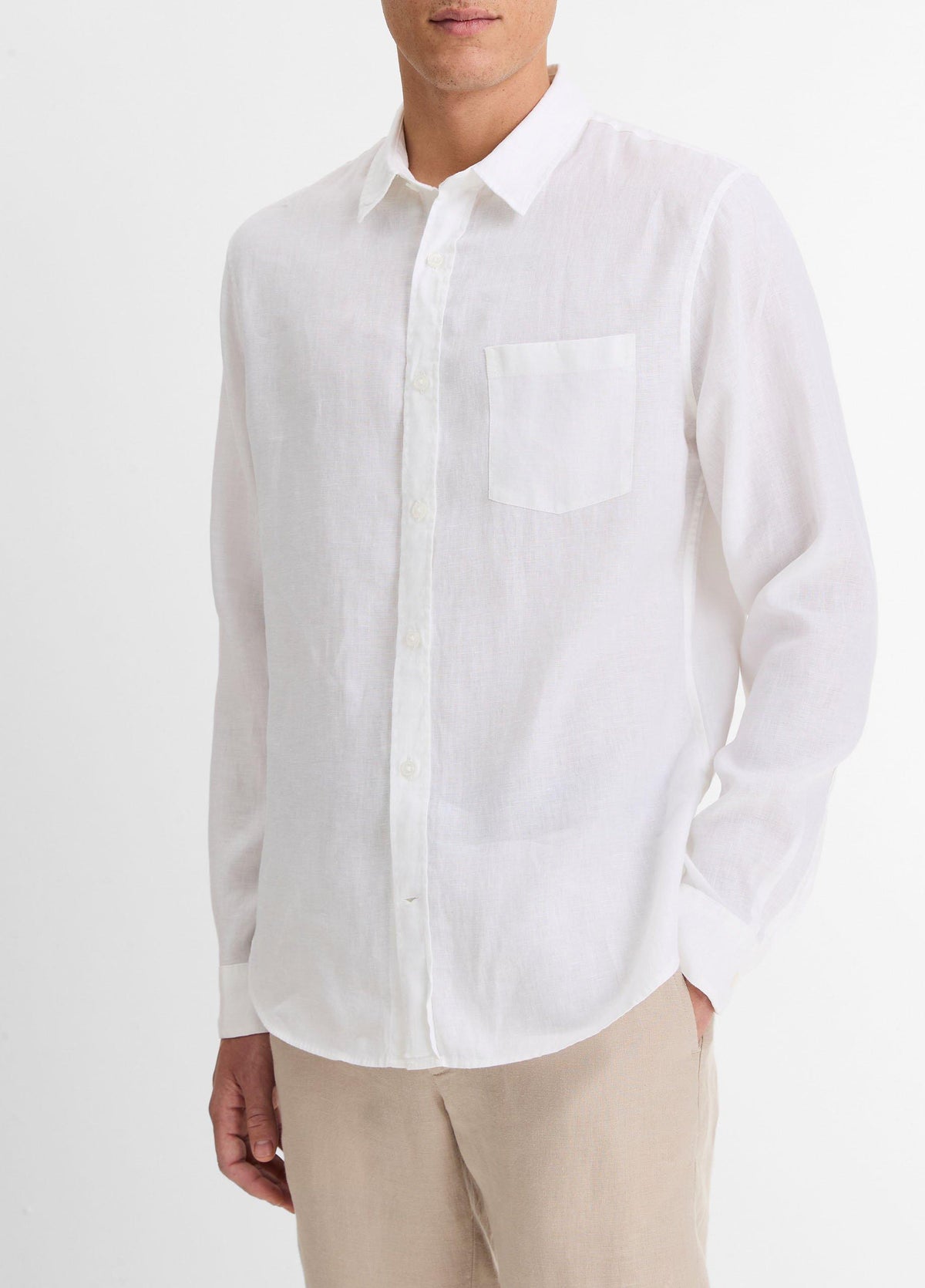 Linen Long-Sleeve Shirt - US 4249