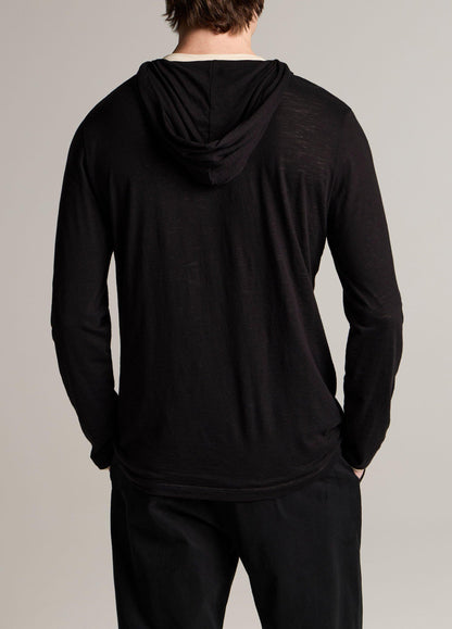 Slub Pima Cotton Double-Layer Hoodie - US 5469