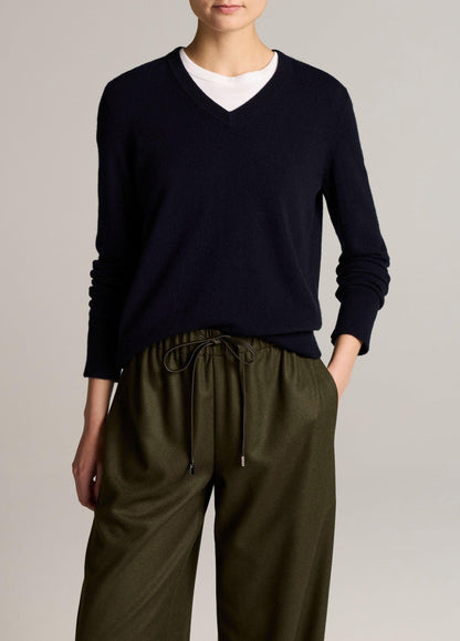 Cashmere Casual V-Neck Sweater - US 2328