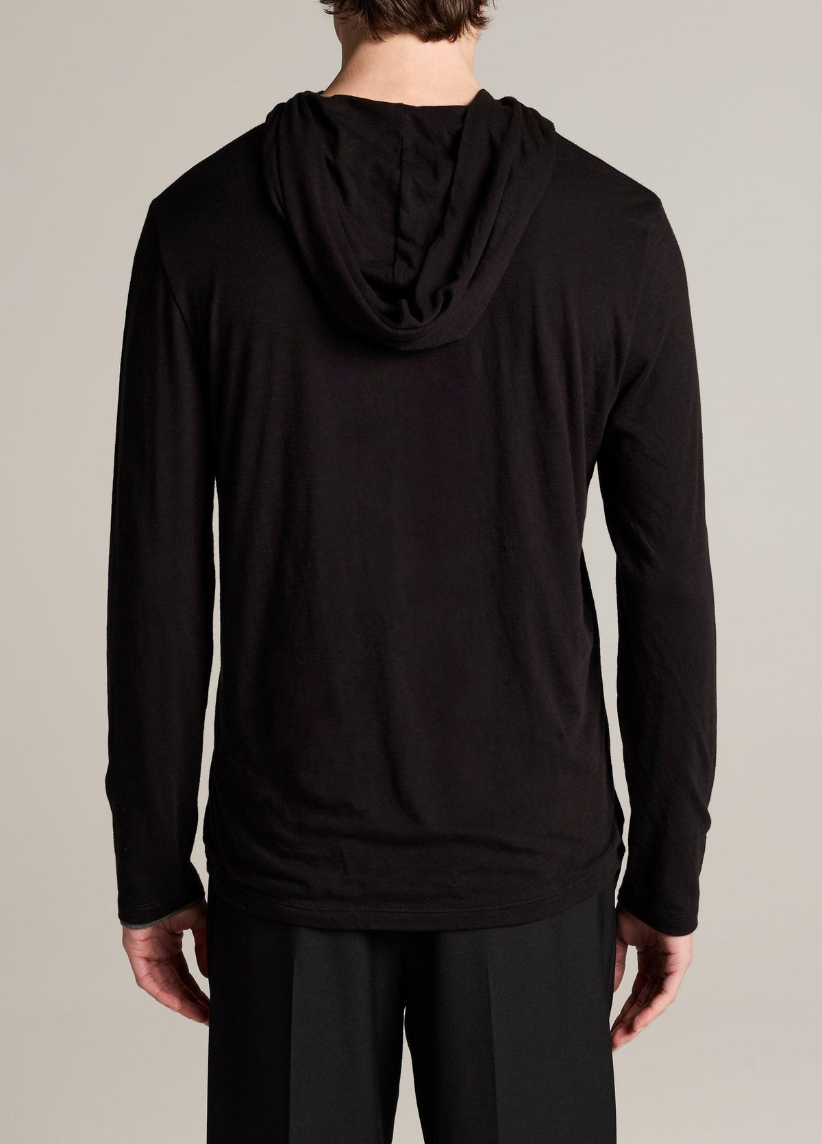 Slub Pima Cotton Double-Layer Hoodie - US 4375