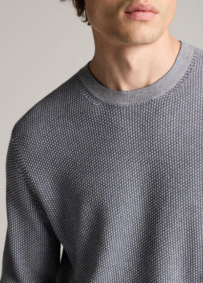 Geo-Jacquard Wool-Blend Crew Neck Sweater - US 1665