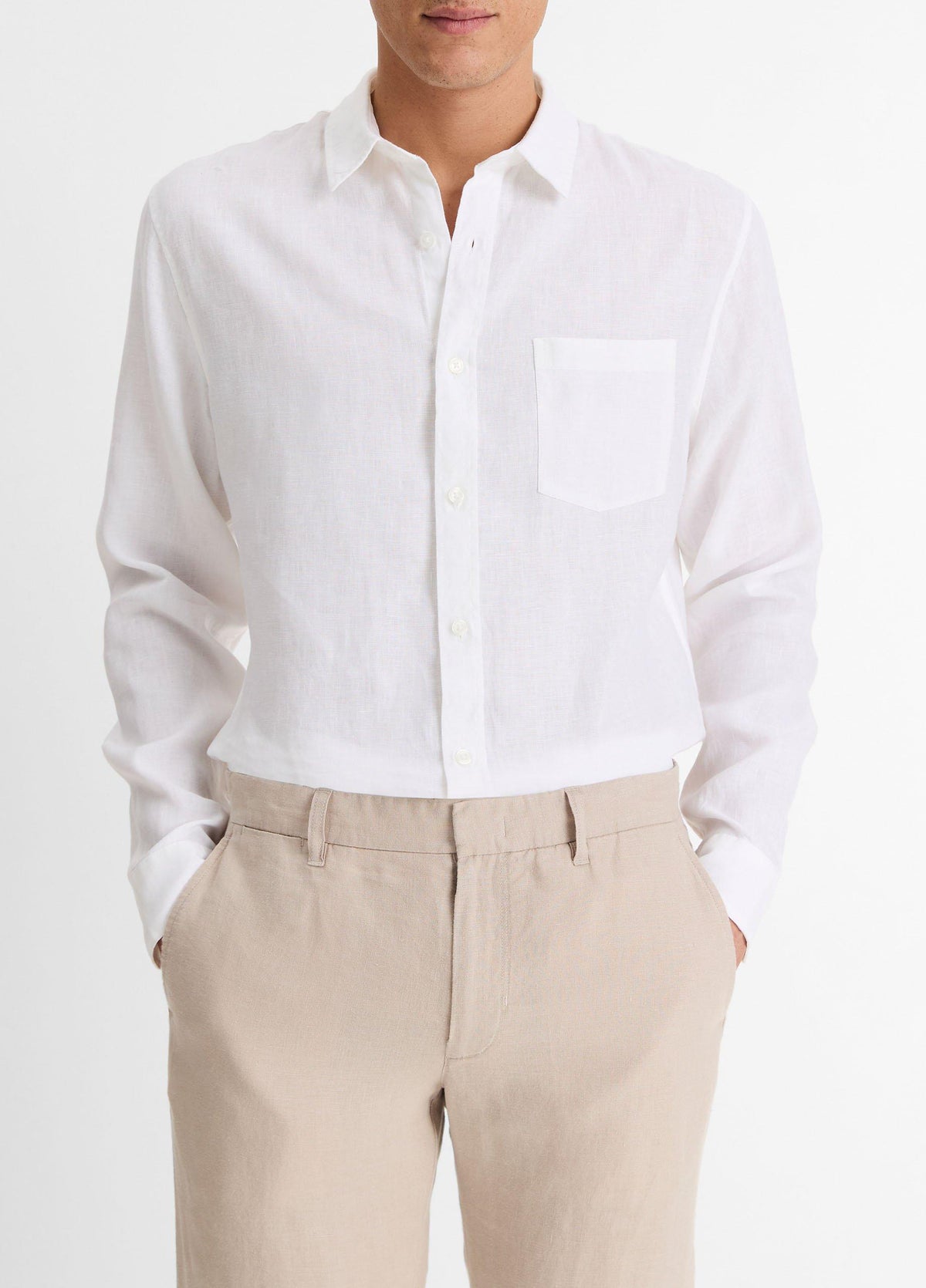 Linen Long-Sleeve Shirt - US 4249