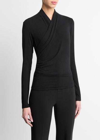 Fixed Wrap Long-Sleeve Top - US 5258