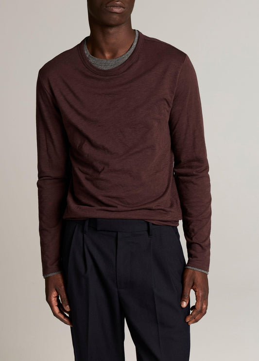 Slub Pima Cotton Double-Layer T-Shirt - US 7786