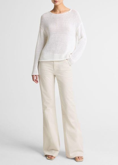 Italian Coated Cotton-Blend Sweater - US 3264