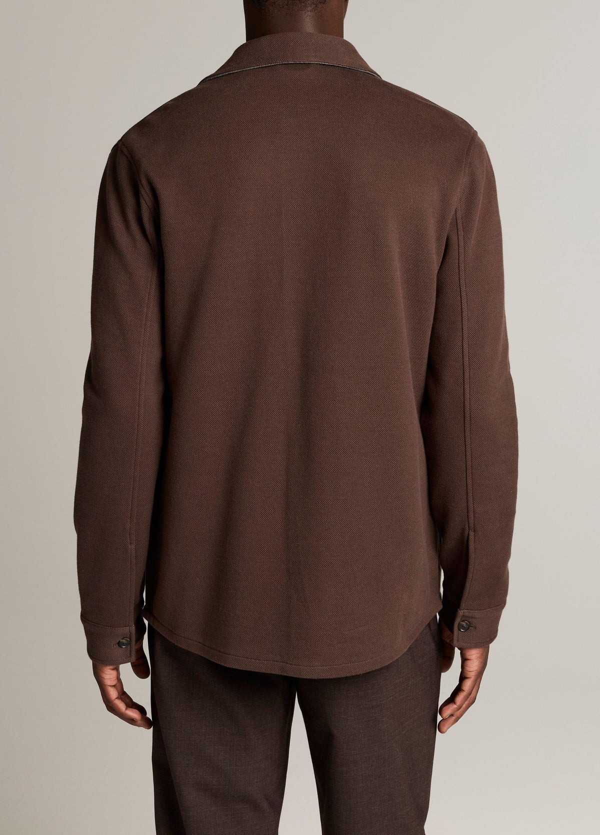 Double-Knit Cotton-Blend Piqué Shirt Jacket - US 1320