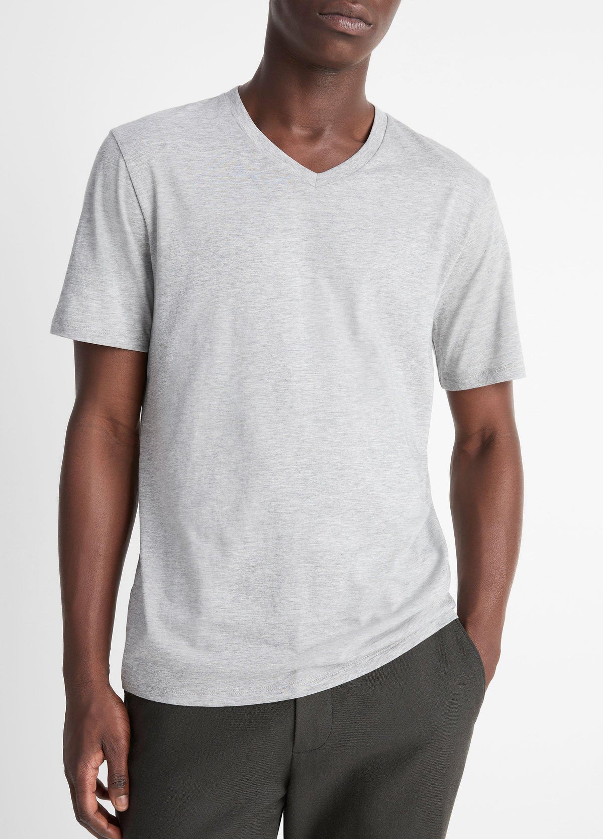 Pima Cotton V-Neck T-Shirt - US 9718