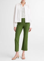Niki Mid-Rise Pintuck Crop Flare Pant - US 5982
