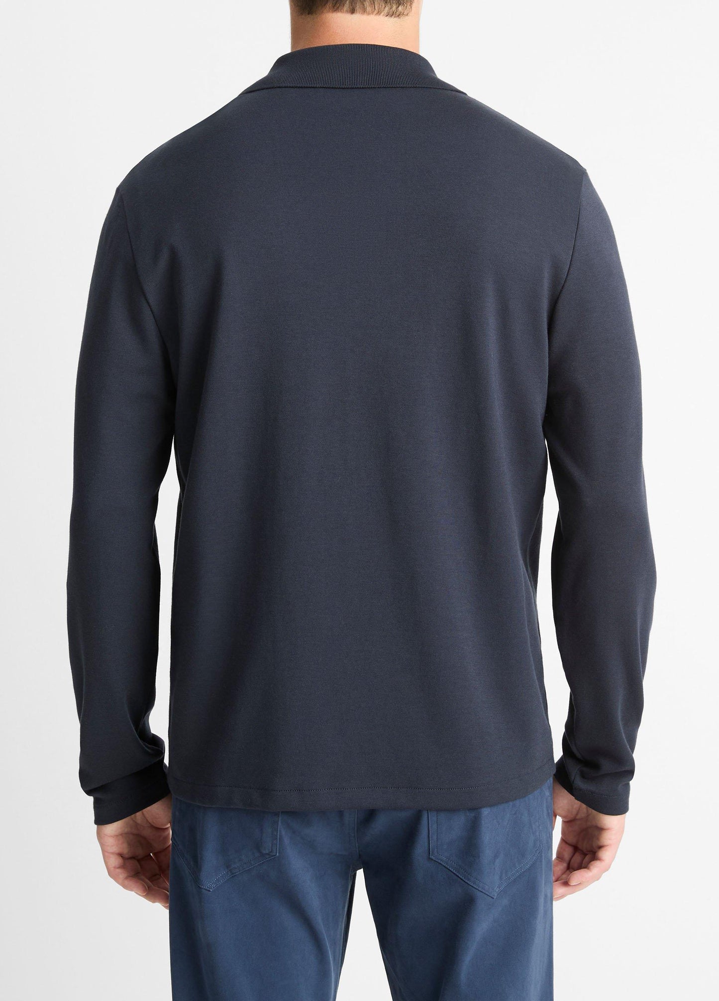 Milano Pima Cotton-Blend Johnny-Collar Shirt - US 8316