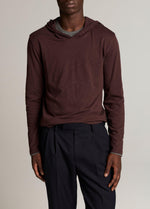 Slub Pima Cotton Double-Layer Hoodie - US 1886