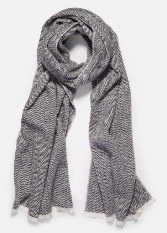 Herringbone Cashmere Scarf - US 1021