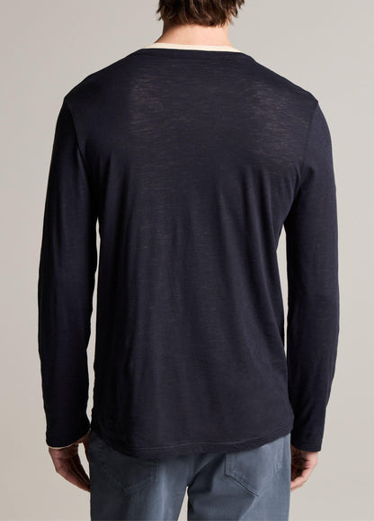 Slub Pima Cotton Double-Layer T-Shirt - US 1790