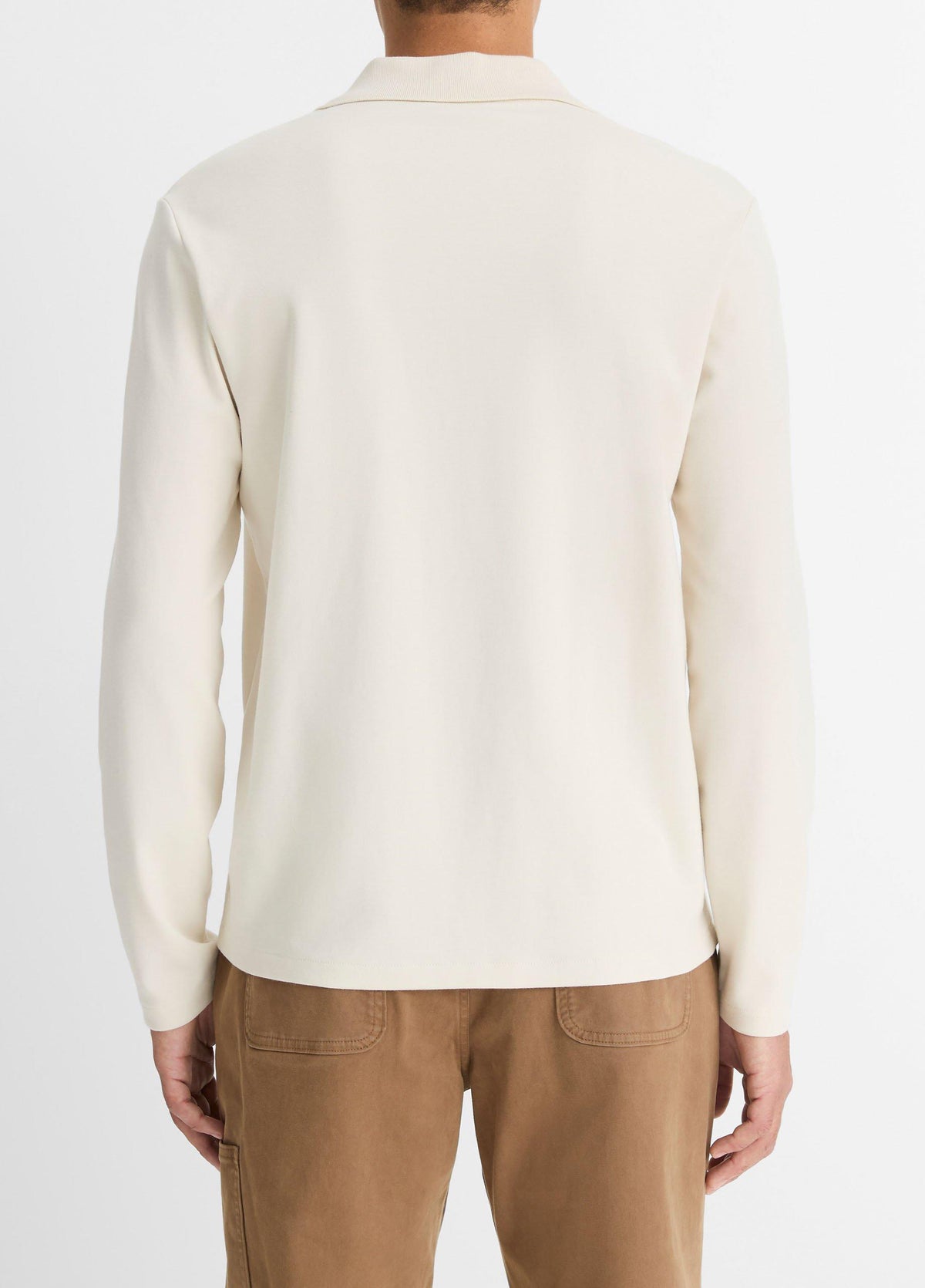 Milano Pima Cotton-Blend Johnny-Collar Shirt - US 7559