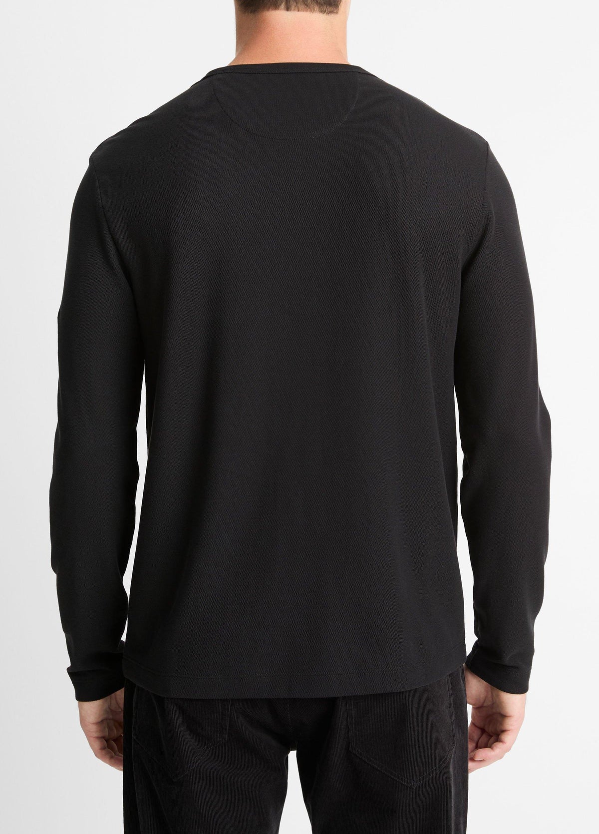 Pima Cotton Piqué Long-Sleeve T-Shirt - US 7934